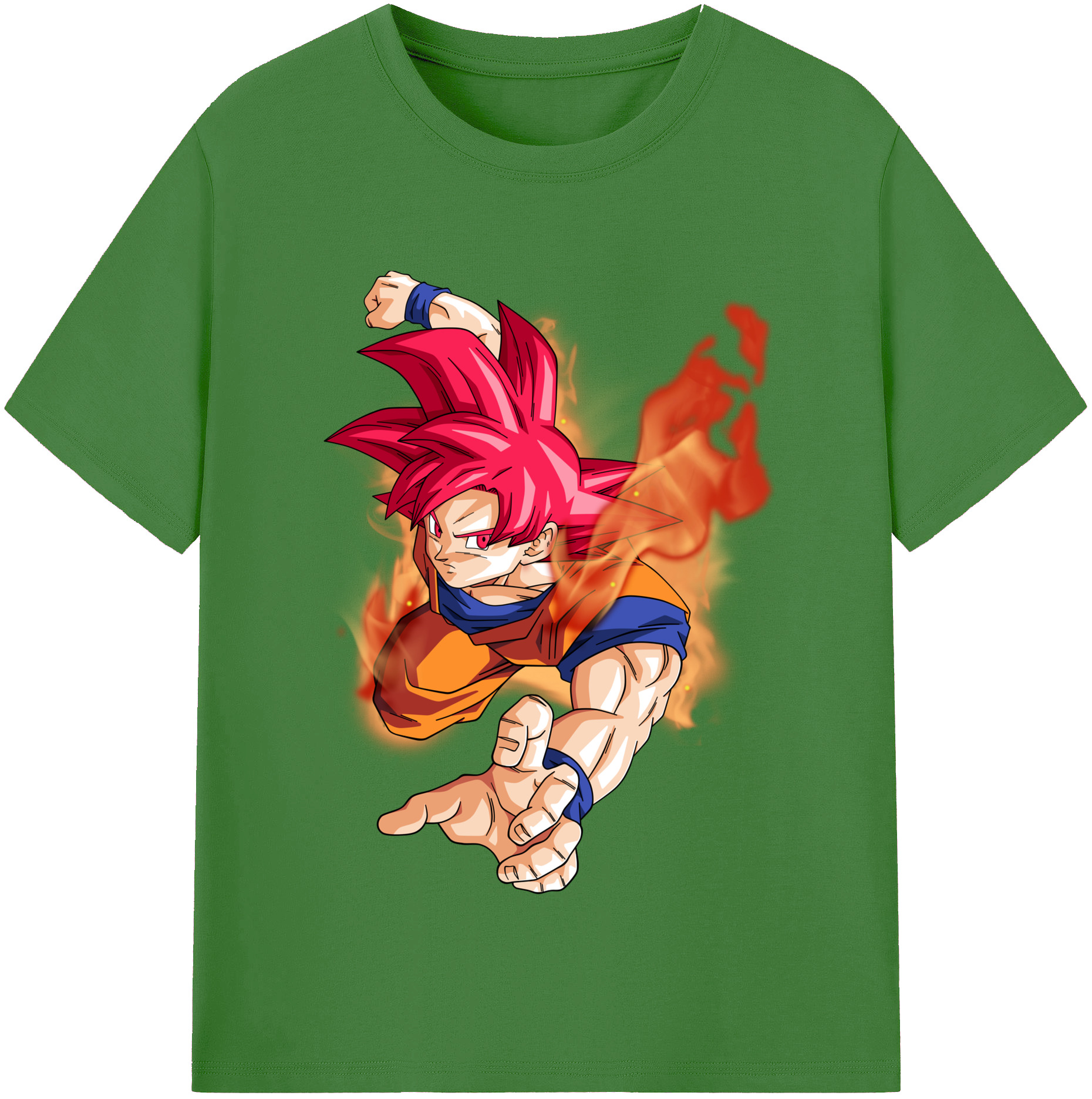 （画像用） ドラゴンボール 孫悟空（そん ごくう）Son Goku カカロット DRAGON BALL Kakarotto レディースカジュアルプリントTシャツ（綿100％）